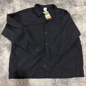 Nike Sportswear Tech Pack Men's Button Up Long Sleeve Top Shirt DX0205-010 XL